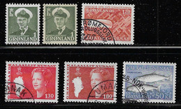 GREENLAND 1938...1986 SCOTT 01,107,122,125,141 - Gebruikt