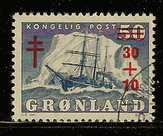 GREENLAND 1958 SCOTT SEMI-POSTAL  B1  USED - Oblitérés