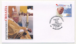 CROATIE - 12 Enveloppes Illustrées Pape Jean Paul II - Voyage En Croatie - 2003 - Croatia
