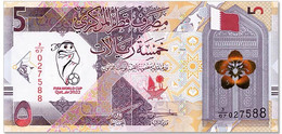 Commemorative Bank Notes， Qatar 5 Riyals 2022 World Cup Commemorative Banknote Banknote UNC - Qatar
