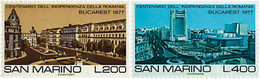46485 MNH SAN MARINO 1977 LAS GRANDES CIUDADES DEL MUNDO. BUCAREST - Used Stamps