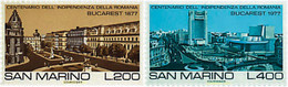 46485 MNH SAN MARINO 1977 LAS GRANDES CIUDADES DEL MUNDO. BUCAREST - Gebruikt