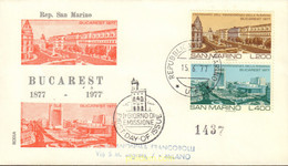 416679 MNH SAN MARINO 1977 LAS GRANDES CIUDADES DEL MUNDO. BUCAREST - Usati