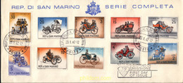 416672 MNH SAN MARINO 1962 HISTORIA DEL AUTOMOVIL - Usados