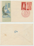 Romania 1948 Propaganda FDC Cover With Stamp And Cancellation Promoting Friendship With Soviet Russia - Lettres & Documents