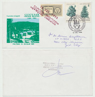 Romania 1995 Hohe Rinne Hotel Post Centennial Scarce Cinderella Used On Cover With Special Postmarks - Cartas & Documentos