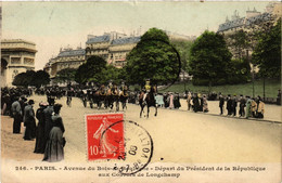 CPA Paris 16e Paris-Avenue Du Bois De Boulogne-Départ Du Président (313104) - Arrondissement: 16