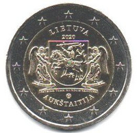 2020 - Lituania 2 Euro Aukstaitija        ------ - Lithuania