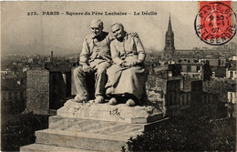 CPA PARIS 20e Square Du Pere Lachaise - Le Declin (254583) - Statues