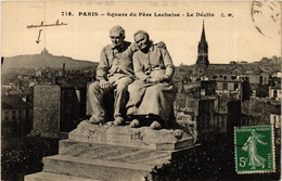 CPA PARIS 20e Square Du Pere Lachaise - Le Declin (254602) - Statues