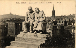 CPA PARIS 20e Square Du Pere-Lachaise - Le Declin (254605) - Statues