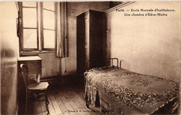 CPA PARIS 16e-Ecole Normale D'Instituteurs-Une Chambre D'Eléve Maitre (325791) - Enseignement, Ecoles Et Universités