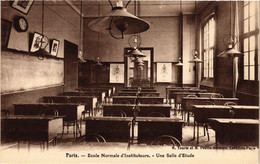 CPA PARIS 16e-Ecole Normale D'Instituteurs-Une Salle D'Etude (325755) - Enseignement, Ecoles Et Universités