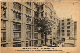 CPA PARIS 16e-Ecole Universelle-Le Bátiment Principal Vu Des Terrasses (325851) - Enseignement, Ecoles Et Universités