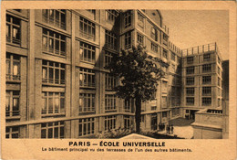 CPA PARIS 16e-Ecole Universelle-Le Bátiment Principal Vu Des Terrasses (325852) - Enseignement, Ecoles Et Universités