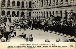 CPA PARIS Funérailles Du Général GALLIENI Discours (305451) - Funérailles