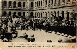 CPA PARIS Funérailles Du Général GALLIENI Discours (305469) - Funeral