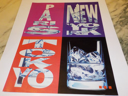 ANCIENNE PUBLICITE PARIS NEW YORK TOKIO COINTREAU 1991 - Alcools