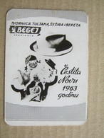 Pocket Calendar ( 1963 ) / " BEGEJ " - Hat Factory, Zrenjanin, Yugoslavia - Petit Format : 1961-70