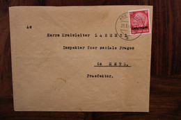 1941 Ars Sur Moselle Inspektor Seziale Fraegen Löthringen Dt Reich Lorraine Cover Occupation Besetzung - Guerra De 1939-45