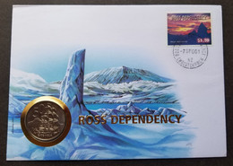 Ross Dependency Pressure Ridges Ross Sea 1999 Sunset FDC (coin Cover) - Altri - Oceania