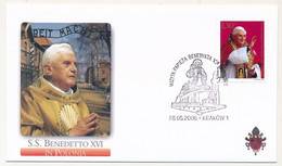 POLOGNE - 6 Enveloppes Illustrées - Voyage Du Pape Benoit XVI En Pologne - Mai 2006 - Brieven En Documenten