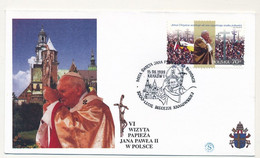 POLOGNE - 8 Enveloppes Illustrées - Voyage Du Pape Jean Paul II En Pologne - Juin 1999 - Briefe U. Dokumente