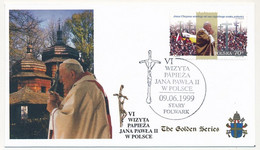 POLOGNE - 2 Enveloppes Illustrées - Voyage Du Pape Jean Paul II En Pologne - Juin 1999 - Cristianesimo