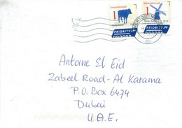 NEDERLANDS - 2017 - .STAMP COVER TO DUBAI. - Lettres & Documents