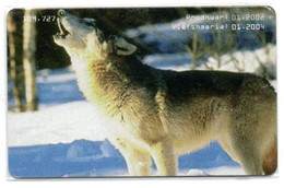 Loup Wolf Lobo Lupo  écureuil Animal Télécarte Albanie Phonecard  (G 896) - Albanien