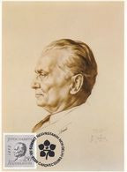 MAXIMUM CARD YUGOSLAVIA 1830,Josip Broz Tito,black Mark - Cartes-maximum