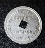 Jeton De Nécessité De Pain "Boulangerie 1922 Coopérative Des Employés & Ouvriers Des Mines De Liévin" Mining Token - Monétaires / De Nécessité