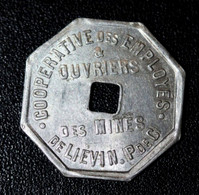 Jeton De Nécessité De Pain "Boulangerie 1922 Coopérative Des Employés & Ouvriers Des Mines De Liévin" Mining Token - Monétaires / De Nécessité