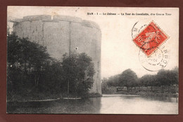 Delcampe - (RECTO / VERSO) HAM EN 1910 - N° 1 - LE CHATEAU - TOUR DU CONNETABLE DITE GROSSE TOUR - BEAU CACHET - CPA - Ham