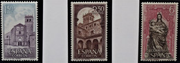 ESPAÑA SPAIN 1968 Monastery Of Santa Maria Del Parral Monasterio  Mi 1788/90 Yv 1555/57  NEW MNH ** - Abbazie E Monasteri