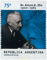 75794 MNH ARGENTINA 2000 CENTENARIO DEL NACIMIENTO DE ARTURO U. ILLIA - Oblitérés