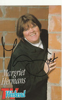Margriet  Hermans     Met   Handtekening - Autógrafos