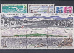 LOT 165 SAINT PIERRE ET MIQUELON N°451-579-586A-549A-555-556 ** - Collections, Lots & Series