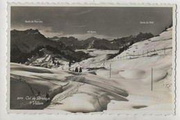 Ollon (Suisse, Vaud) : La Piste De Ski Au Col De Bretaye En 1958 PF. - Ollon