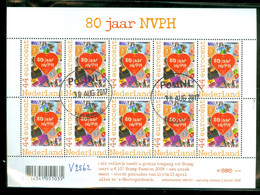 NEDERLAND NVPH  V.2562 *   BLOK BLOC * BLOCK * GEBRUIKT *  POSTFRIS GESTEMPELD * - Used Stamps