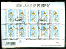 NEDERLAND NVPH  V.2563 *   BLOK BLOC * BLOCK * GEBRUIKT *  POSTFRIS GESTEMPELD * - Used Stamps