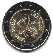 2021 - Estonia 2 Euro Popoli Finnici      ------ - Estonia