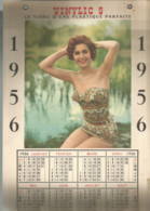 Calendrier GRAND FORMAT 1956  FILLE SEXY MAILLOT VINYLIC 5 - Grand Format : 1941-60