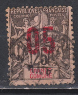 Timbre Oblitéré De Grande Comore 1912 N° 24 - Gebruikt
