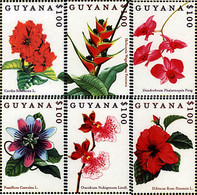 321496 MNH GUYANA 2000 FLORES - Guyana (1966-...)