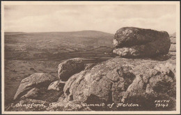 View From Summit Of Meldon, Chagford, Devon, C.1930 - Frith's Postcard - Dartmoor