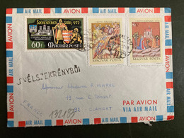 LETTRE Par Avion Pour La FRANCE TP KEPES KRONIKA 1370 2Ft50 + 1Ft + SZEKESFEHER VAR 972 60f OBL. 70 10 12 - Storia Postale