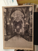 Delcampe - Cartolina Interno Della Collegiata Di Masserano Provincia Biella Anni 30 - Biella
