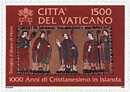 71836 MNH VATICANO 2000 1000 AÑOS DE CRISTIANISMO - Usati