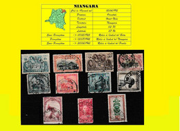 (°) BELGIAN CONGO / CONGO BELGE = NIANGARA CANCEL STUDY WITH 11 STAMPS [D] - Varietà E Curiosità